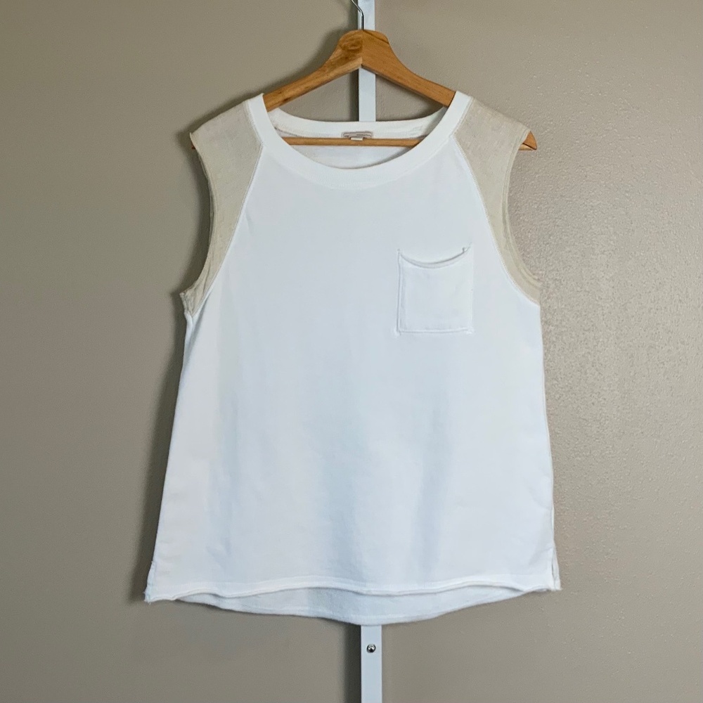 GAP Sleeveless Linen Mix Sleeve Top
